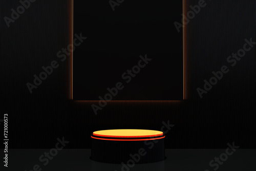 Empty Podium luxury  for cosmetic product display presentation stock photo