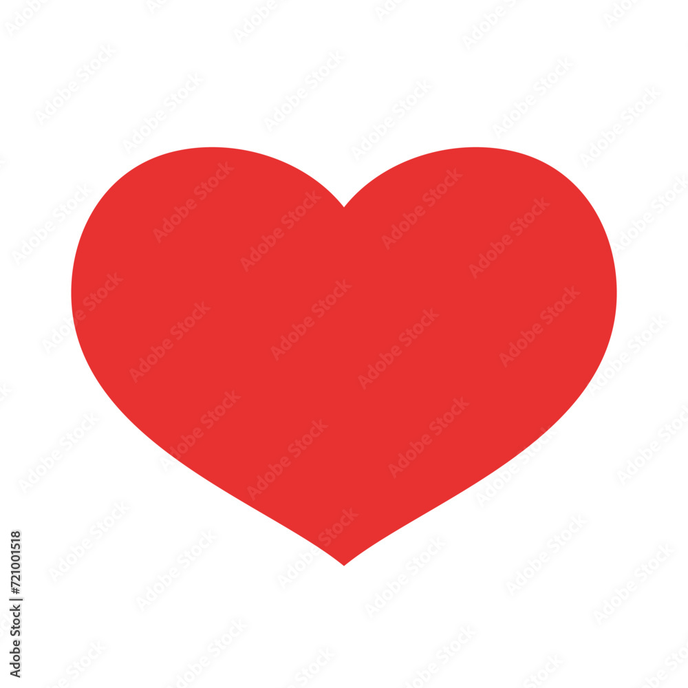Red Heart icon. Vector illustration in flat style. Valentine day icon. Love icon. Hand drawn heart in doodle style. Love concept. Red Heart icon. Vector illustration in flat style. Valentine day icon. Love icon. Hand drawn heart in doodle style. Love concept.