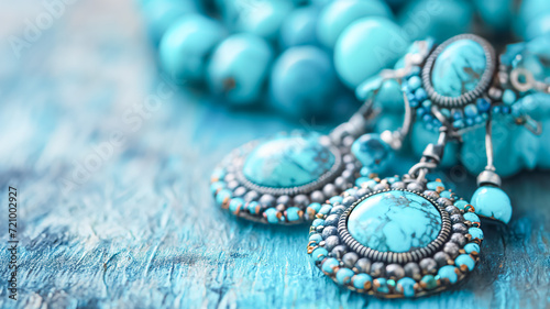 blue turquoise jewelry, beautiful for fashion dress