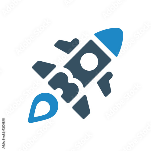 launch icon vector illustration