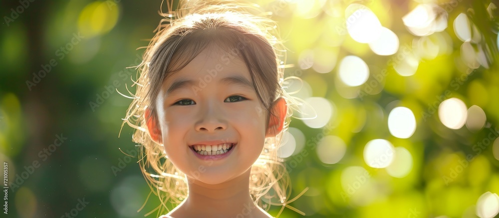 Radiant Smile of an Innocent Lovely Asian Girl Radiant Smile of an Innocent Lovely Asian Girl