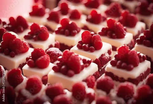  dessert mini cakes Red