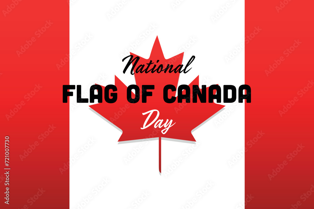 Festive banner for National Flag of Canada Day Festive banner for National Flag of Canada Day