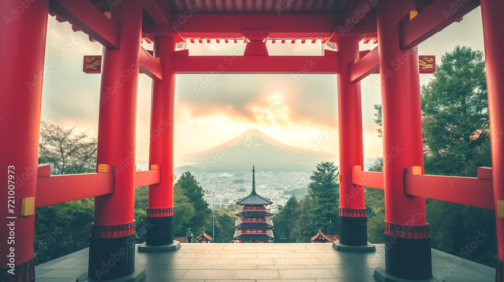 Japan scene of Fuji mountain Japan scene of Fuji mountain