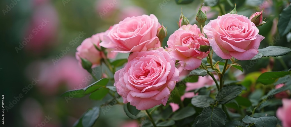 Pink Roses Bloom in Enfield, London: A Pink Fantasy of Enchanting Flowers
