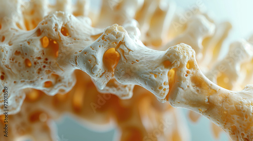 Serious osteoporosis, hand bones photo