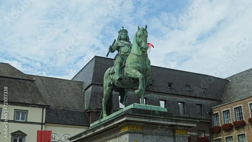 Statue of Johann Wilhelm II, historical and cultural symbol, Düsseldorf photo