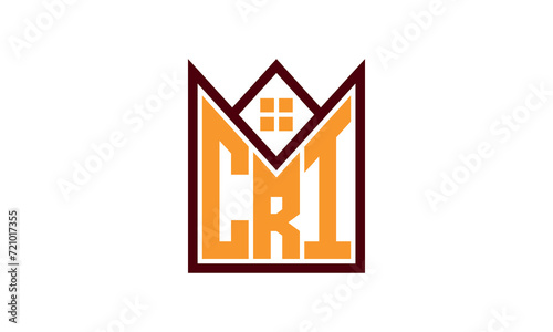 CRI initial letter real estate builders logo design vector. construction ,housing, home marker, property, building, apartment, flat, compartment, business, corporate, house rent, rental, commercial