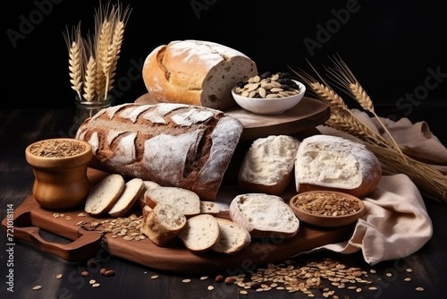 assortment of bread