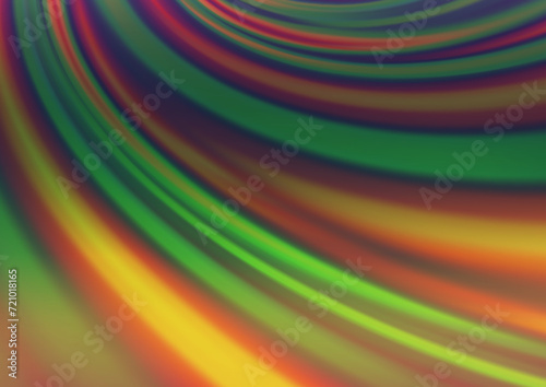 Dark Multicolor, Rainbow vector abstract blurred template. Glitter abstract illustration with an elegant design. The template can be used for your brand book.