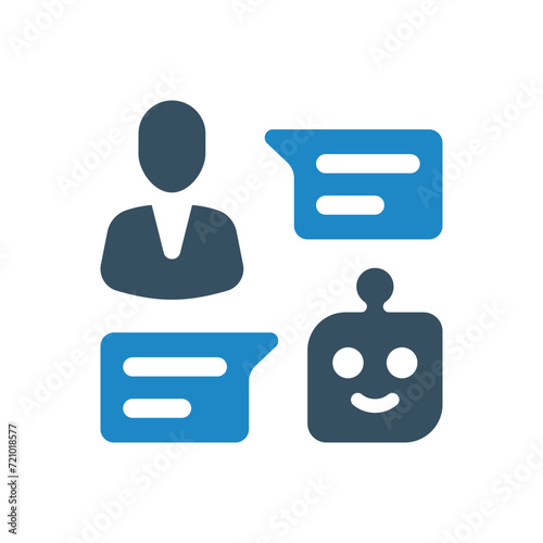 chat bot icon vector illustration