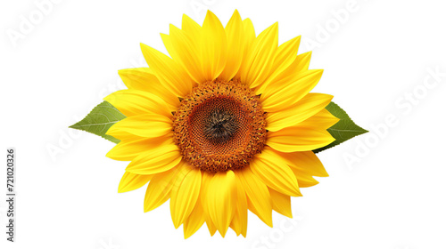 Sunflower isolated on transparent background, Generative ai.