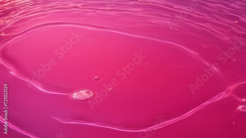 Water surface and waves on pink lake unique pink water with halophilic microalgae dunaliella Salina
 photo
