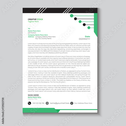modern business and corporate letterhead template (ID: 721023758)