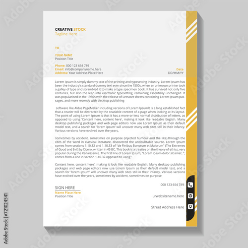 modern business and corporate letterhead (ID: 721024541)