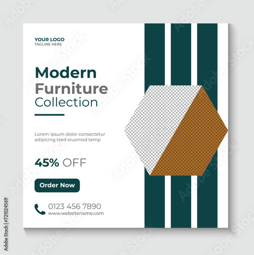  furniture sale Instagram post and social media template (ID: 721024569)