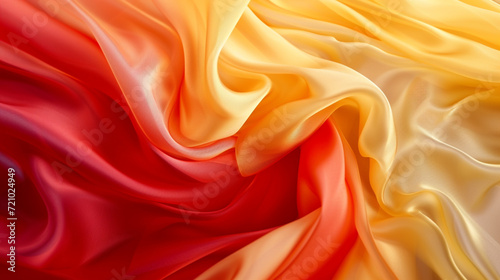 Red, orange, and yellow silk background