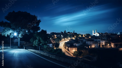 The night view of the beautiful city of Portugal © k design