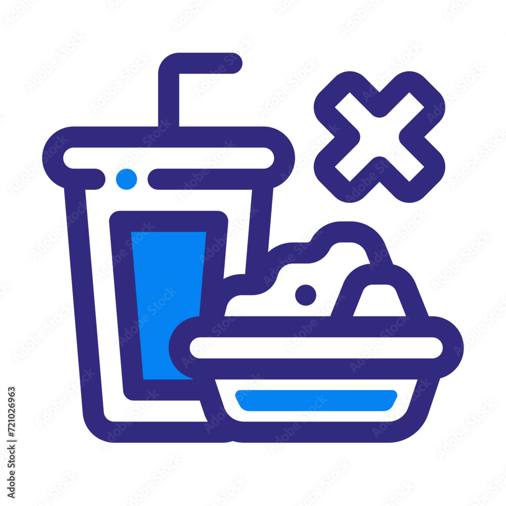 Obraz premium Fasting Mixed Icon