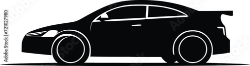 Car design illustration vector silhouette
