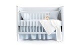 Baby crib and bedding, a sleep-focused and cozy display