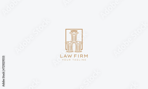 Attorney and lawyers logo design vector template