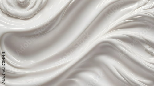 White cream moisturizer cosmetics texture close up