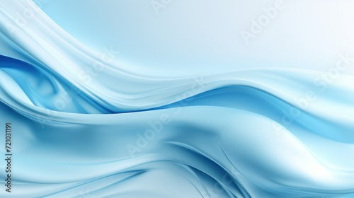 Abstract blue background with smooth lines. illustration. Eps 10. Generative AI