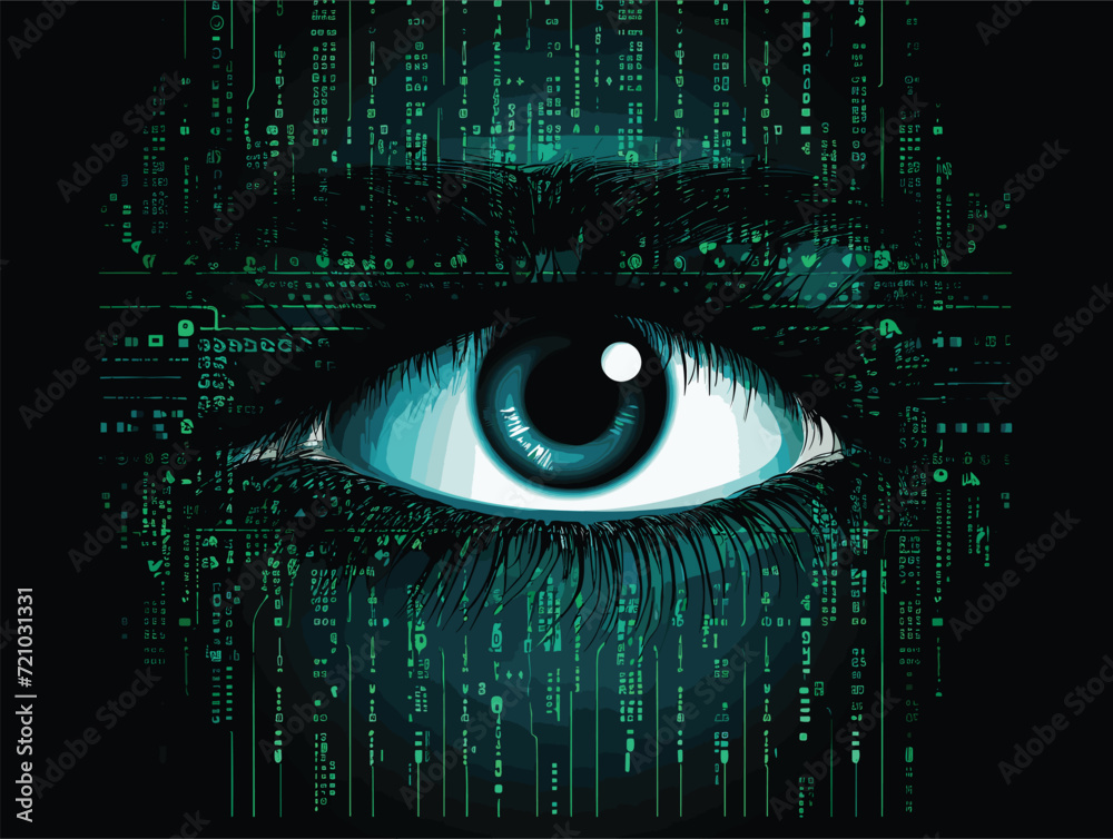 tecnologo with eye. tecnologo with eye.