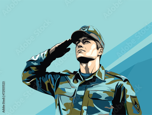 army soldier salute