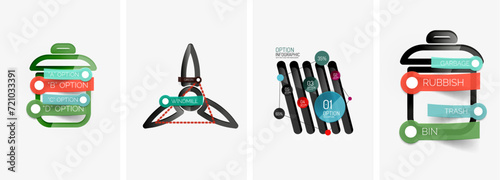 Set of infographics with line design icons. Vector illustration For Wallpaper, Banner, Background, Card, Book Illustration, landing page