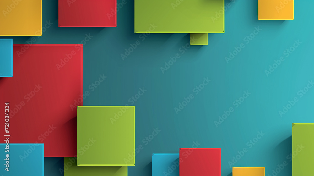 Red, blue-green, and yellow-green box rectangle background vector presentation design. PowerPoint and Business background. Red, blue-green, and yellow-green box rectangle background vector presentation design. PowerPoint and Business background.