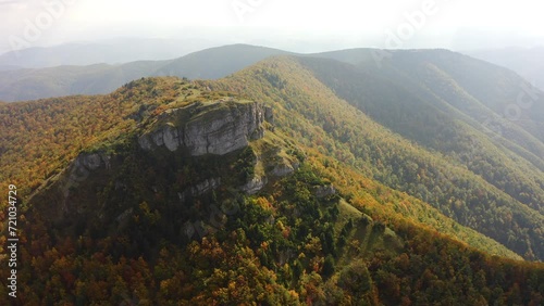 4k AERIAL VIEW OF KLAK - MOUNTAIN IN SLOVAKIA LITTLE FATRA photo