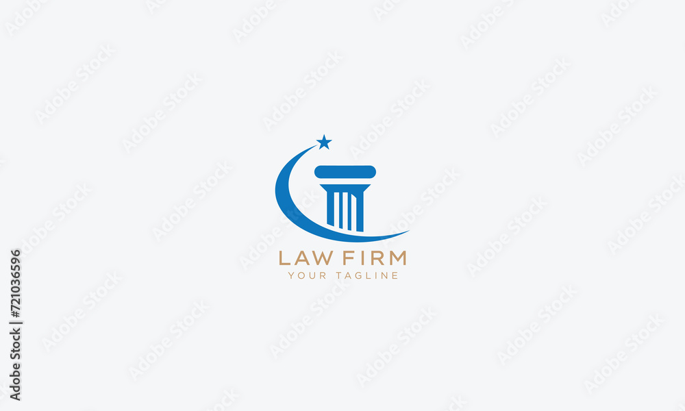 Attorney and lawyers logo design vector template