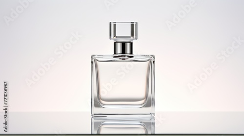 Perfume bottle isolated on white background. 3D illustration. Generative AI