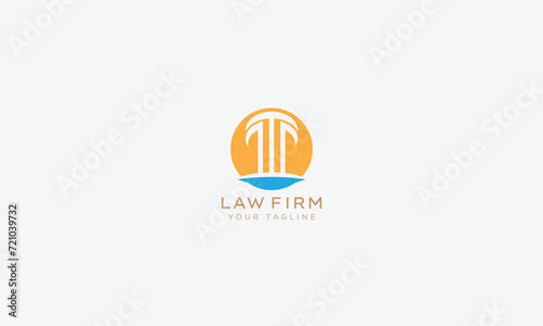 Attorney and lawyers logo design vector template
