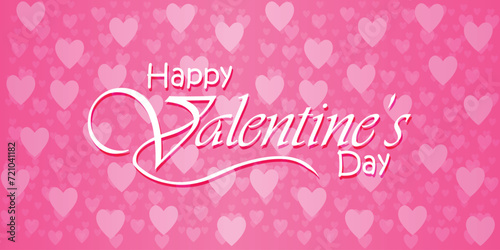 Happy valentines day. Vector banner  greeting card  flayer  poster   with text Happy valentines day