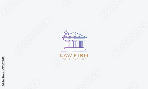 Attorney and lawyers logo design vector template