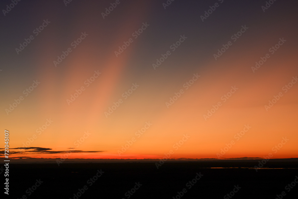 Fototapeta premium early monring sunrays in the savannah of Amboseli NP