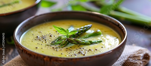 Delicious Fresh Asparagus Soup Served in a Bowl: A Fresh Twist on a Classic Dish