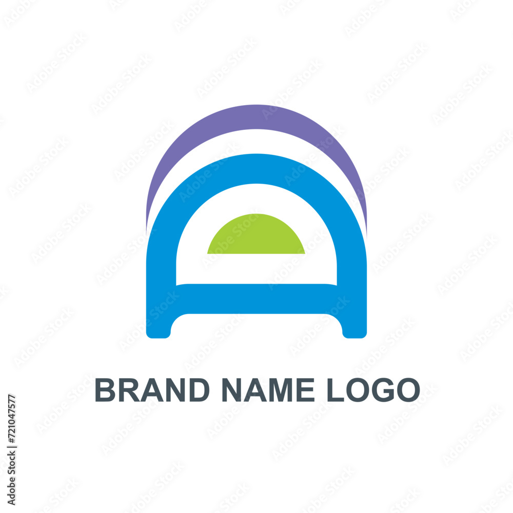 Creative letter a logo design vector template