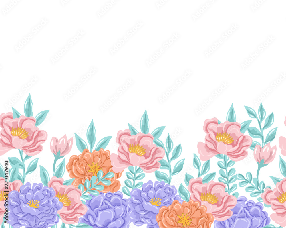 Purple and Pink Rose Flower Background