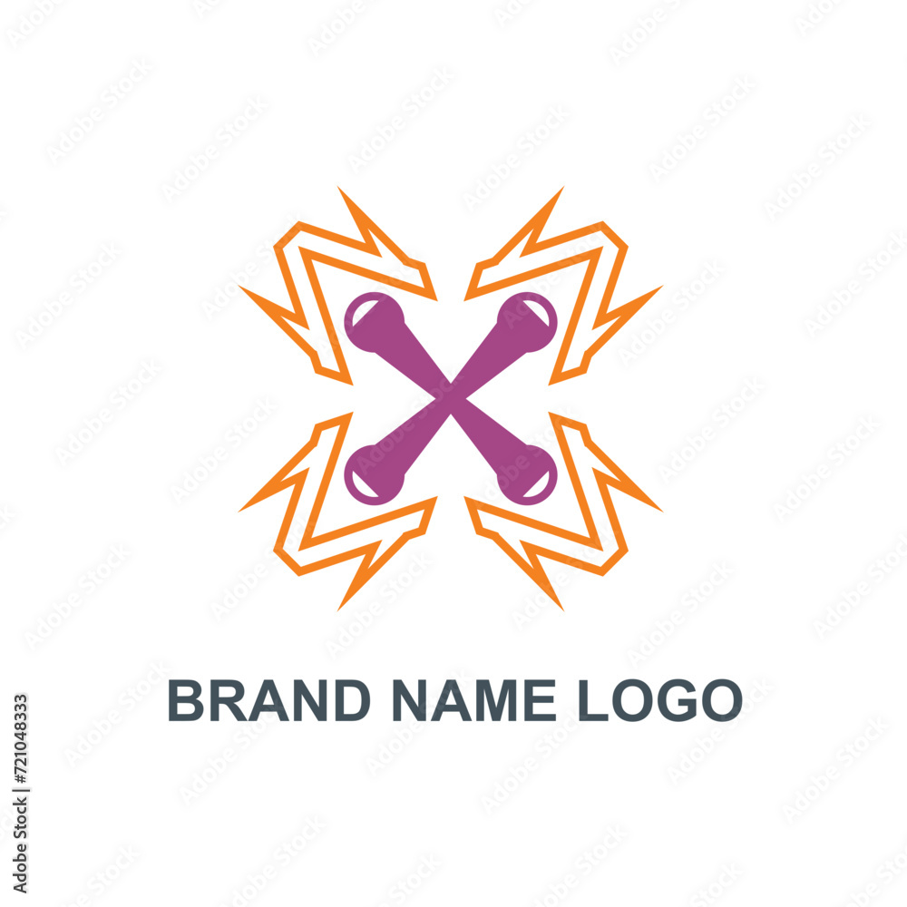 Star X modern vector business logo Star X modern vector business logo