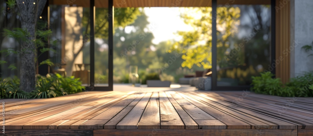 Open the Wood Decking as the Front Door Opens