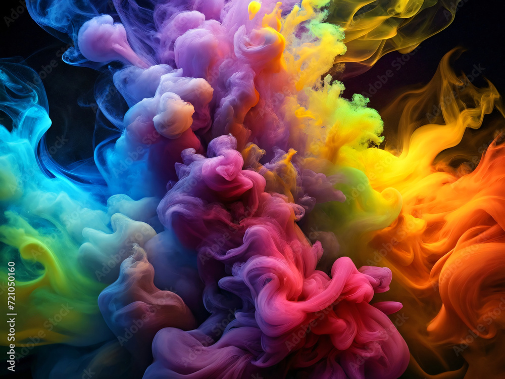 fractal smoke color background