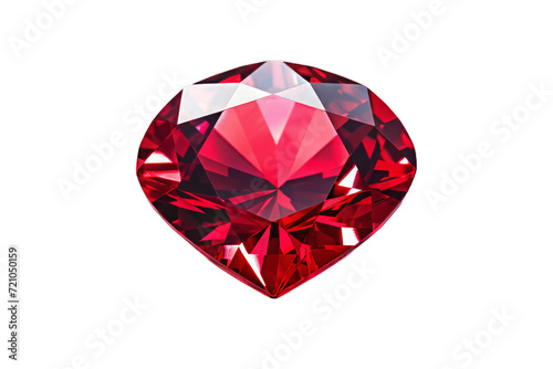a red diamond isolated on transparent background. 