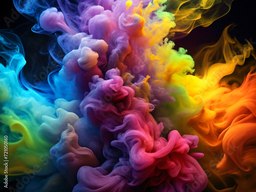 fractal smoke color background