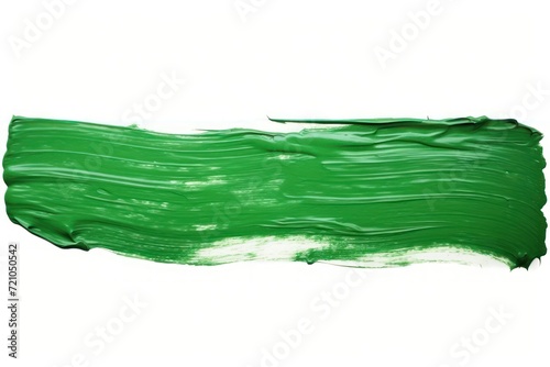 Green Oil Paint Texture on White Background AI Generated