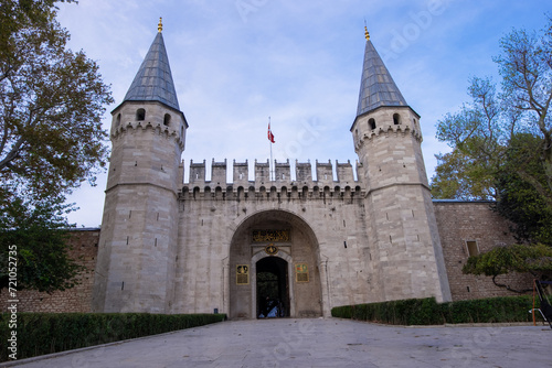 Fototapeta Naklejka Na Ścianę i Meble -  Topkapi Palace Gate of Salutation in Istanbul Turkey