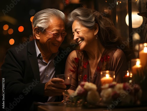 Portrait of Happy Elderly Couple in Love. Old Couple Enjoying Life